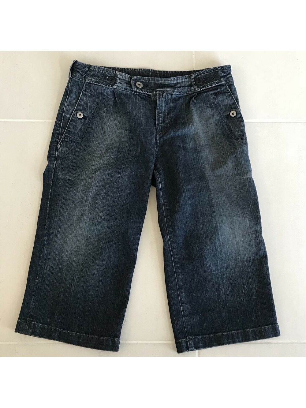 Citizens of Humanity Mid Rise Cotton Stretch Cropped Jeans